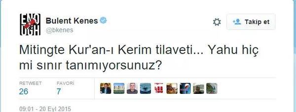 Keneş, Kur’an’dan ve Bayrağımızdan rahatsız oldu!