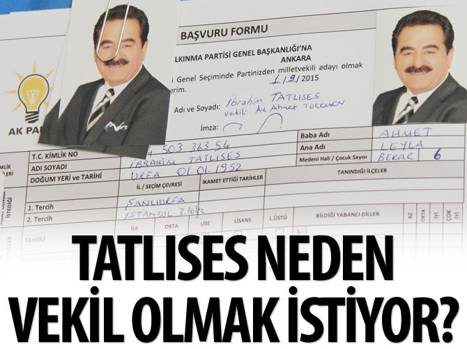 İbrahim Tatlıses neden vekil olmak istiyor?