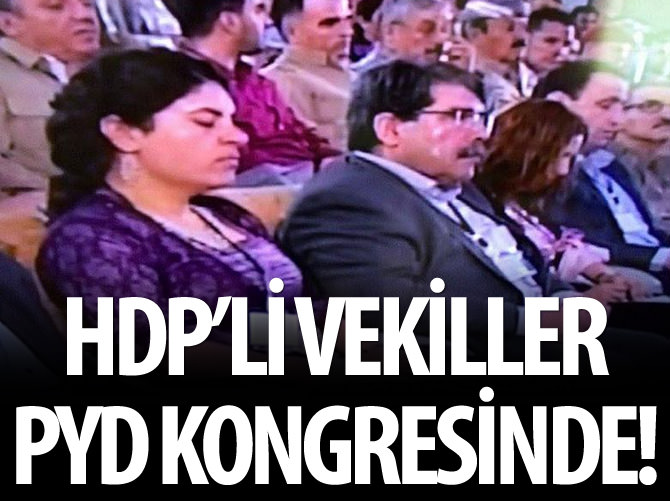PYD'nin kongresine HDP milletvekilleri de katıldı