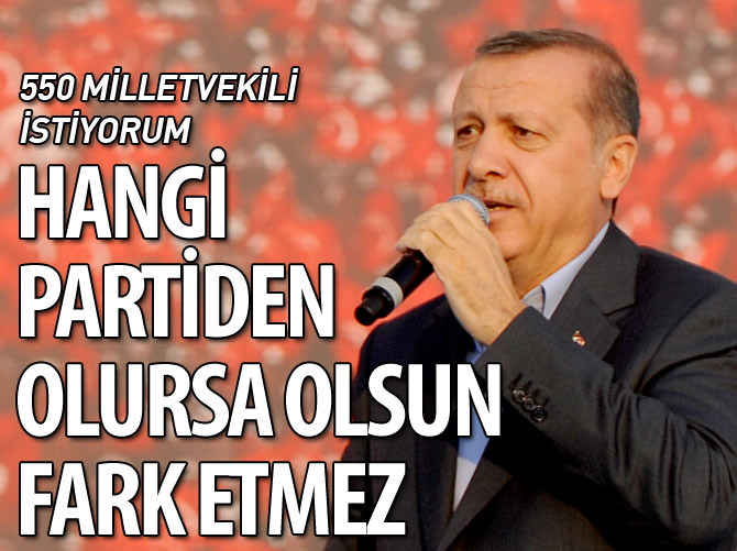 Erdoğan: 550 yerli ve milli vekil göndermenizi istiyorum
