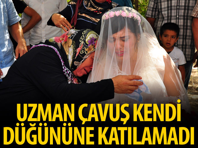 Uzman çavuş kendi düğününe katılamadı