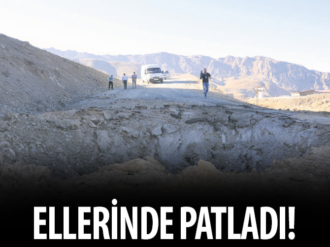 Ellerinde patladı