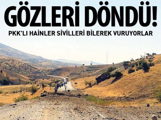 PKK’lı hainler sivilleri bilerek vuruyorlar
