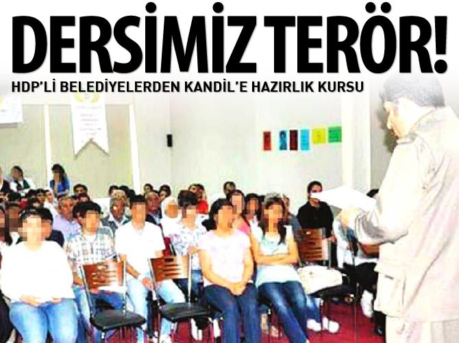 HDP’li belediyelerden Kandil’e hazırlık kursu