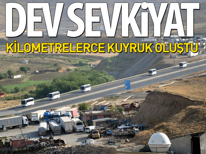 Şırnak'a büyük askeri sevkiyat