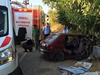 Denizli'de trafik kazası: 3'ü çocuk 4 ölü, 4 yaralı