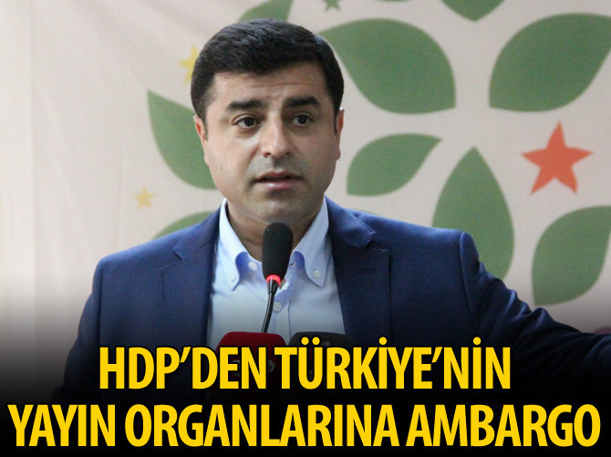 Demirtaş'tan Berlin'de AA'ya ve TRT'ye ambargo