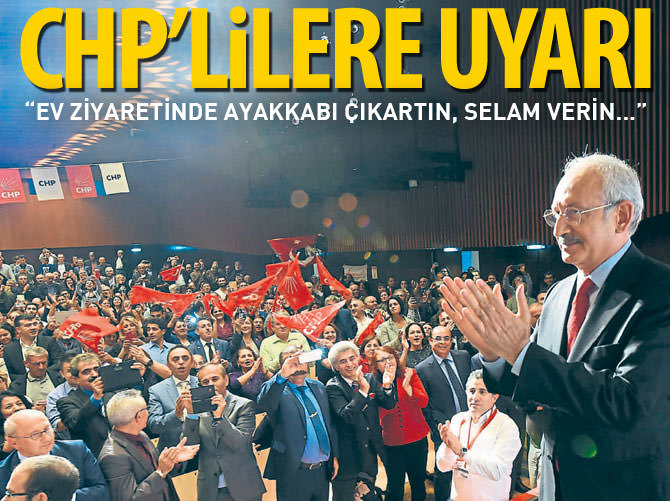 CHP'lilere uyarı: Ev ziyaretinde ayakkabı çıkartın