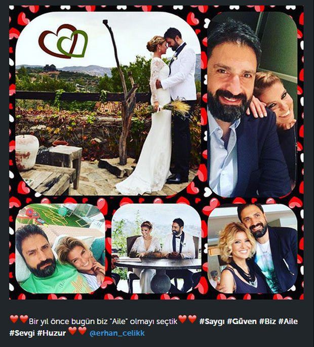 Gülben Ergen ve Erhan Çelik evliliklerinin birinci yılını kutladı - 2