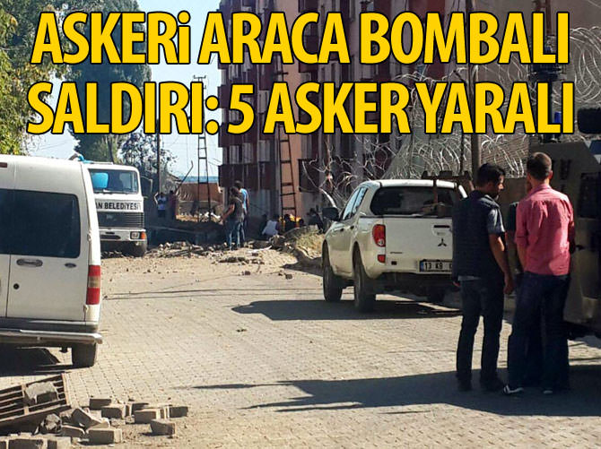 Askeri araca bombalı saldırı
