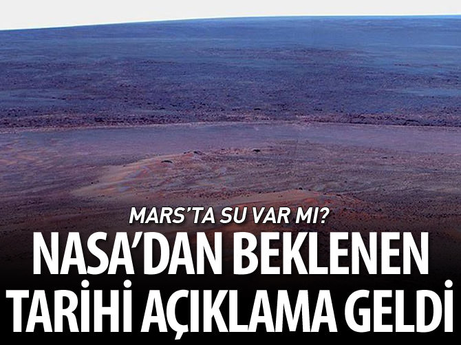 Mars'ta akan su bulundu