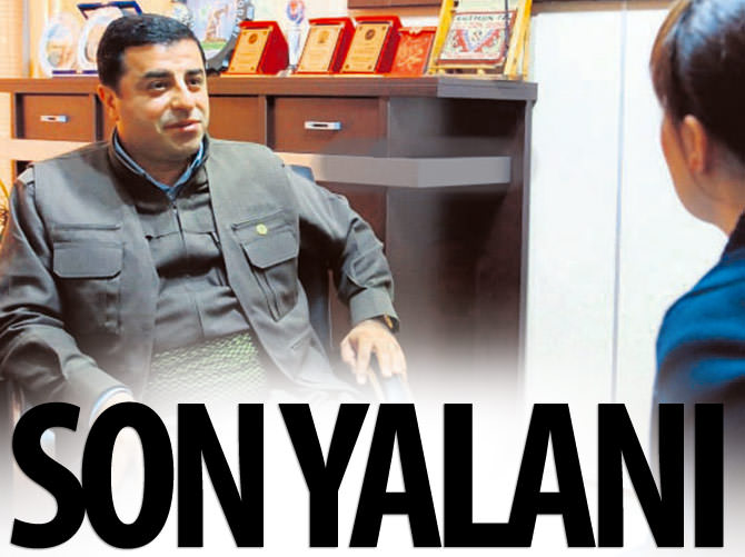 Demirtaş'ın son yalanı: PKK'yı temsil etmiyoruz