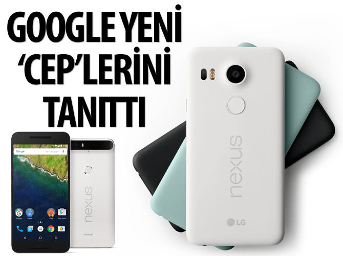 Google yeni cep telefonlarını tanıttı