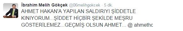 Melih Gökçek'ten Ahmet Hakan'a saldırıya ilk yorum - 1