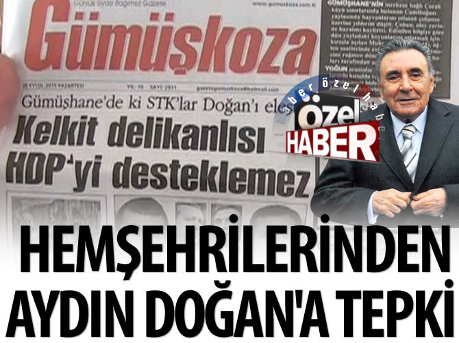Hemşehrilerinden Aydın Doğan'a tepki