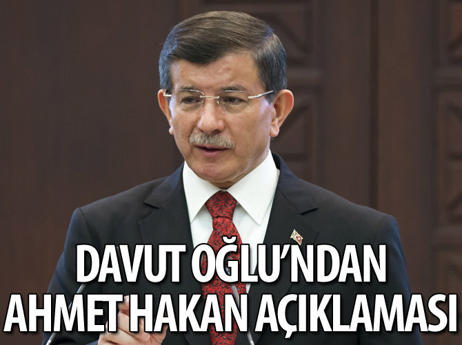Davutoğlu'ndan Ahmet Hakan açıklaması
