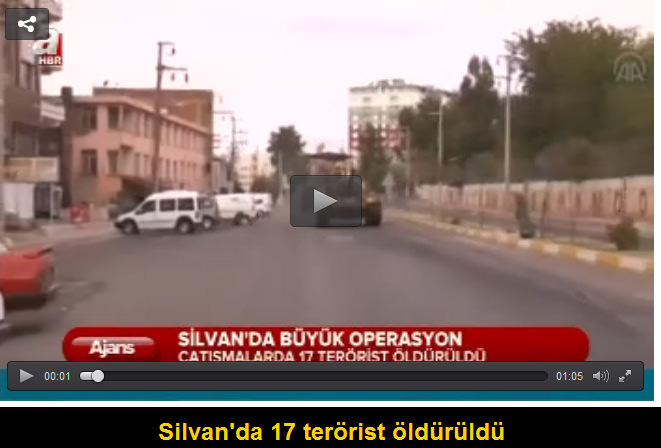 Silvan'da 17 terörist öldürüldü