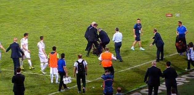 Trabzon’da maç sonu ortalık karıştı