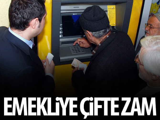 Emeklilere çifte zam
