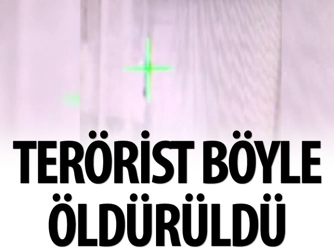 Yüksekova'da teröristin vurulma anı kamerada!