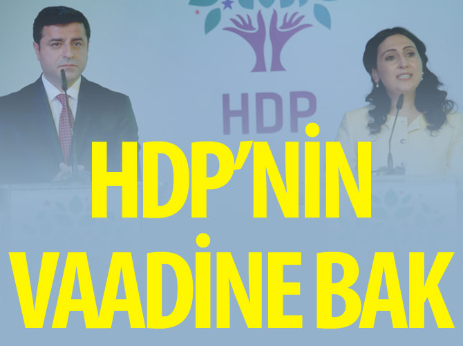 HDP'nin vaadine bak: Terörle mücadele yasası kalkacak