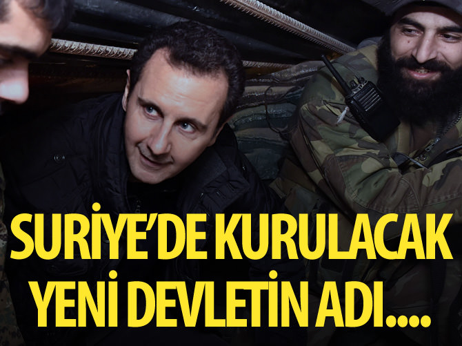 Suriye'de kurulacak yeni devletin adı...
