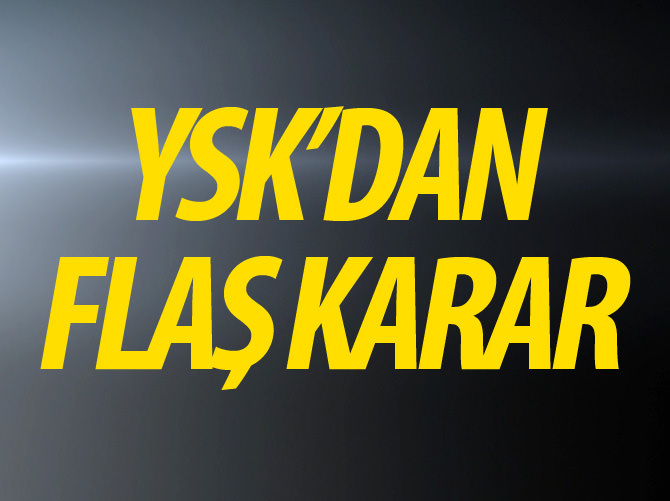 YSK'dan sandık taşıma talebine ret!