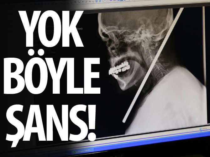Boynuna 6 metrelik demir saplandı