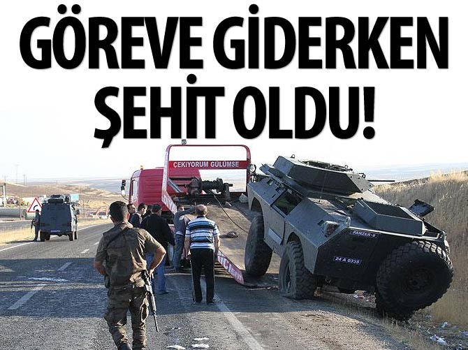 Zırhlı polis aracı kamyonetle çarpıştı: 1 şehit