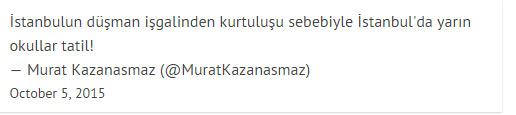 Yarın okullar tatil mi? - 1