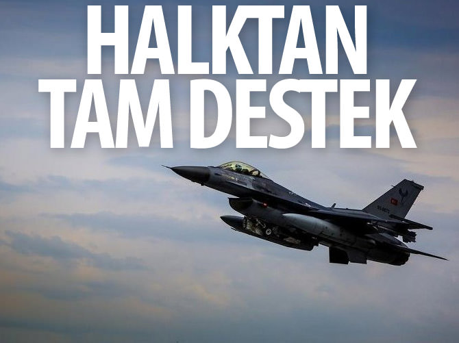 Halktan operasyonlara tam destek