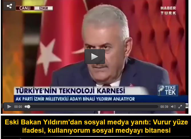 Eski Bakan Yıldırım’dan sosyal medya yanıtı: Vurur yüze ifadesi, kullanıyorum sosyal medyayı bitanesi