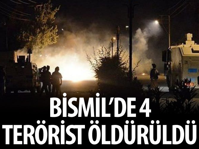 Bismil'de 4 terörist öldürüldü, çok sayıda mühimmat ele geçirildi