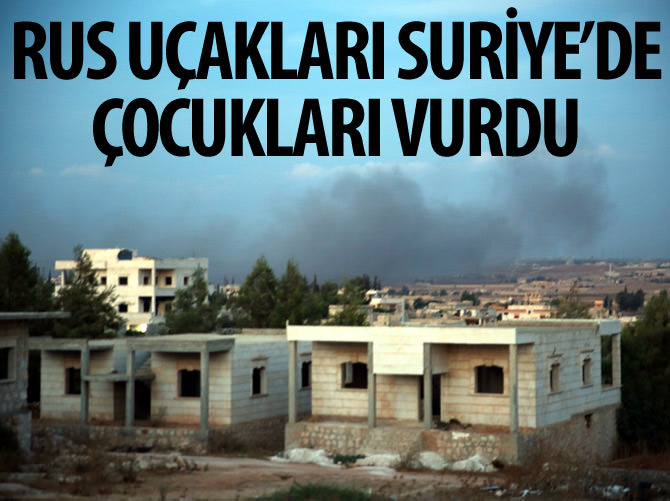 Rusya Suriye'de çocukları vurdu