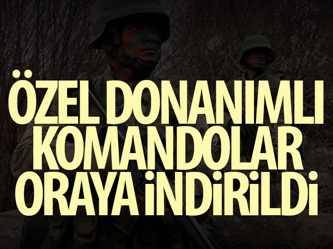 Kars'ta operasyon: Özel donanımlı komandolar indirildi