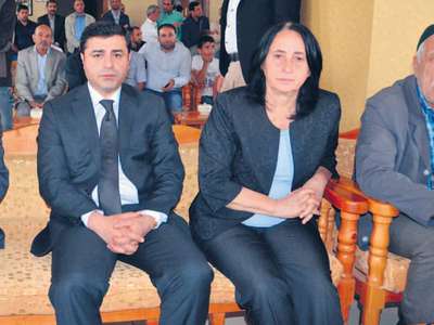 Demirtaş terörist taziyesinde