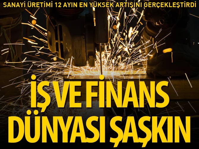 Sanayi üretimi iş ve finans camiasını şaşırttı