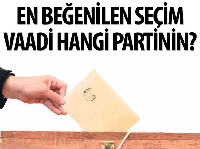 En beğenilen seçim vaadi hangi partinin?