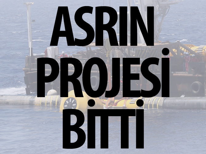 Asrın projesi bitti: İlk su KKTC'ye ulaştı