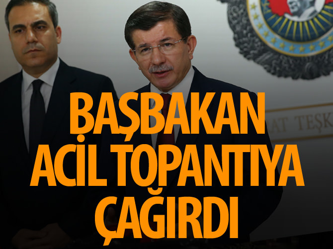 Başbakan acil toplantıya çağırdı
