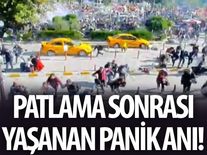 Patlama sonrası yaşanan panik anı