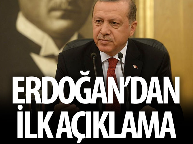 Erdoğan'dan patlama hakkında ilk açıklama
