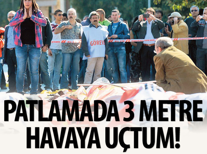 Patlama beni 3 metre havaya uçurdu!