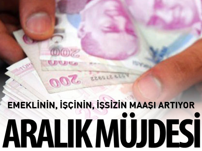 Emeklinin, işçinin, işsizin maaşı artıyor