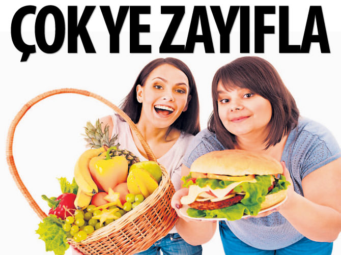 Çok yiyen zayıflıyor