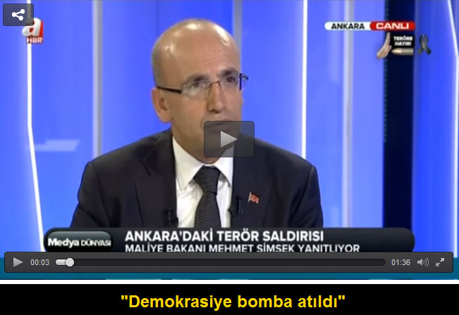 Maliye Bakanı Mehmet Şimşek: Demokrasiye bomba atıldı
