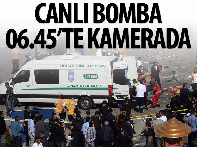 Canlı bomba 06.45’te kamerada!