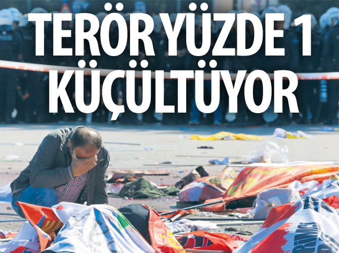 Terör %1 küçültüyor