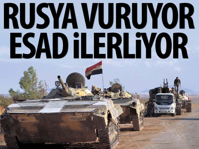 Rusya vurdukça Esad ilerliyor