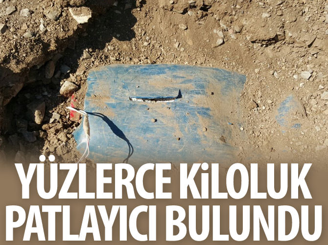 Şırnak'ta yüzlerce kiloluk patlayıcı bulundu